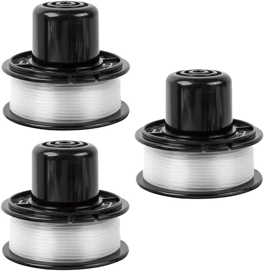 Trimmerfadenspule Für Black & Decker A6226 Gl360, A6226 Fadenspule Kompatibel Mit Black & Decker Gl310 Gl360 Gl360sb St4400 St4500 St5000 Gl250, 6 M Lang, 1,6 Mm Durchmesser (3 Stück)