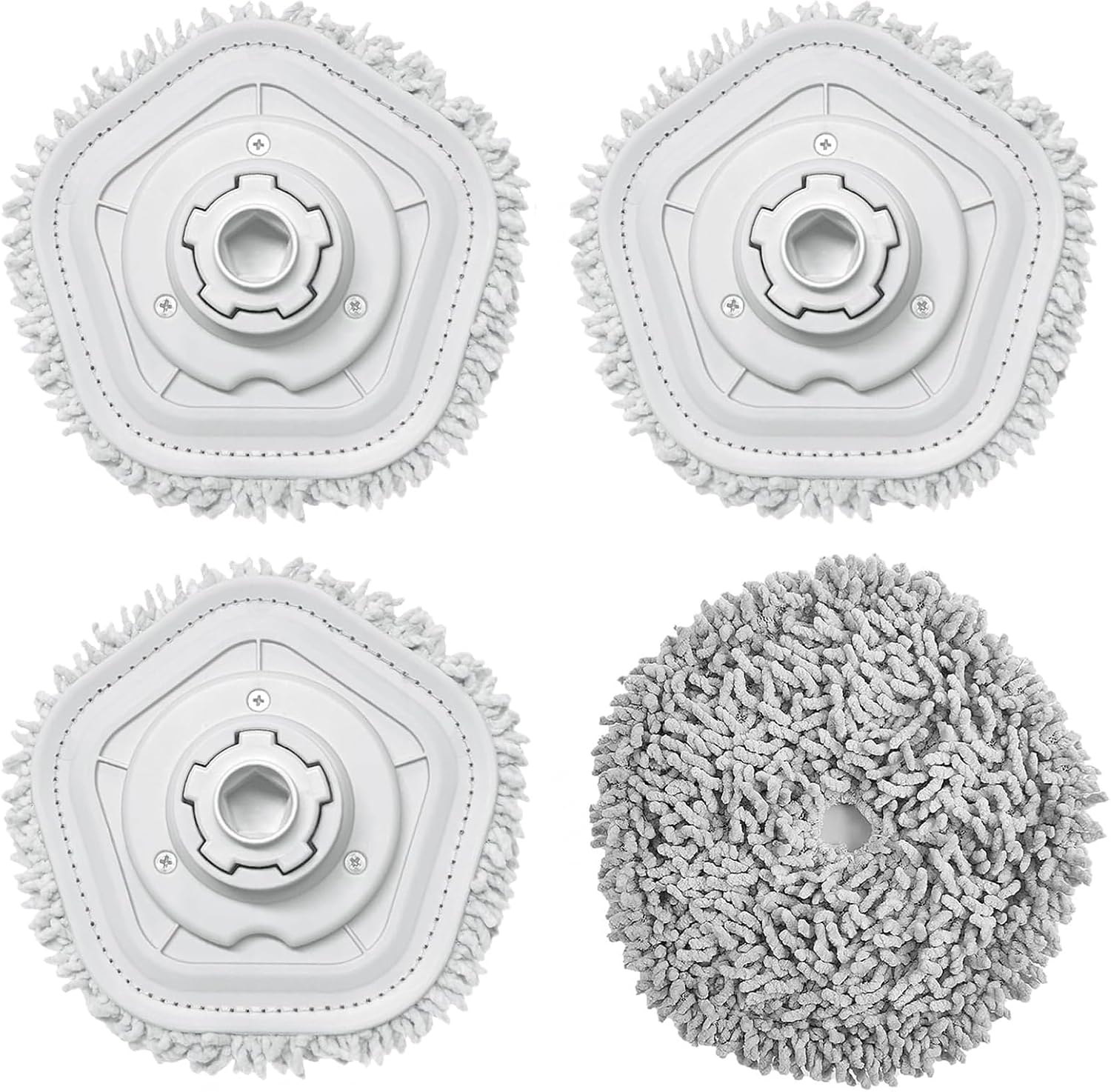 Set Mit 4 Ersatz-wischpads Für Dreame W10 Und W10 Pro Saugroboter, Hohe Wasser- Und Schmutzaufnahme, Ersatzköpfe Für Alle Bodenarten, Roboterzubehör