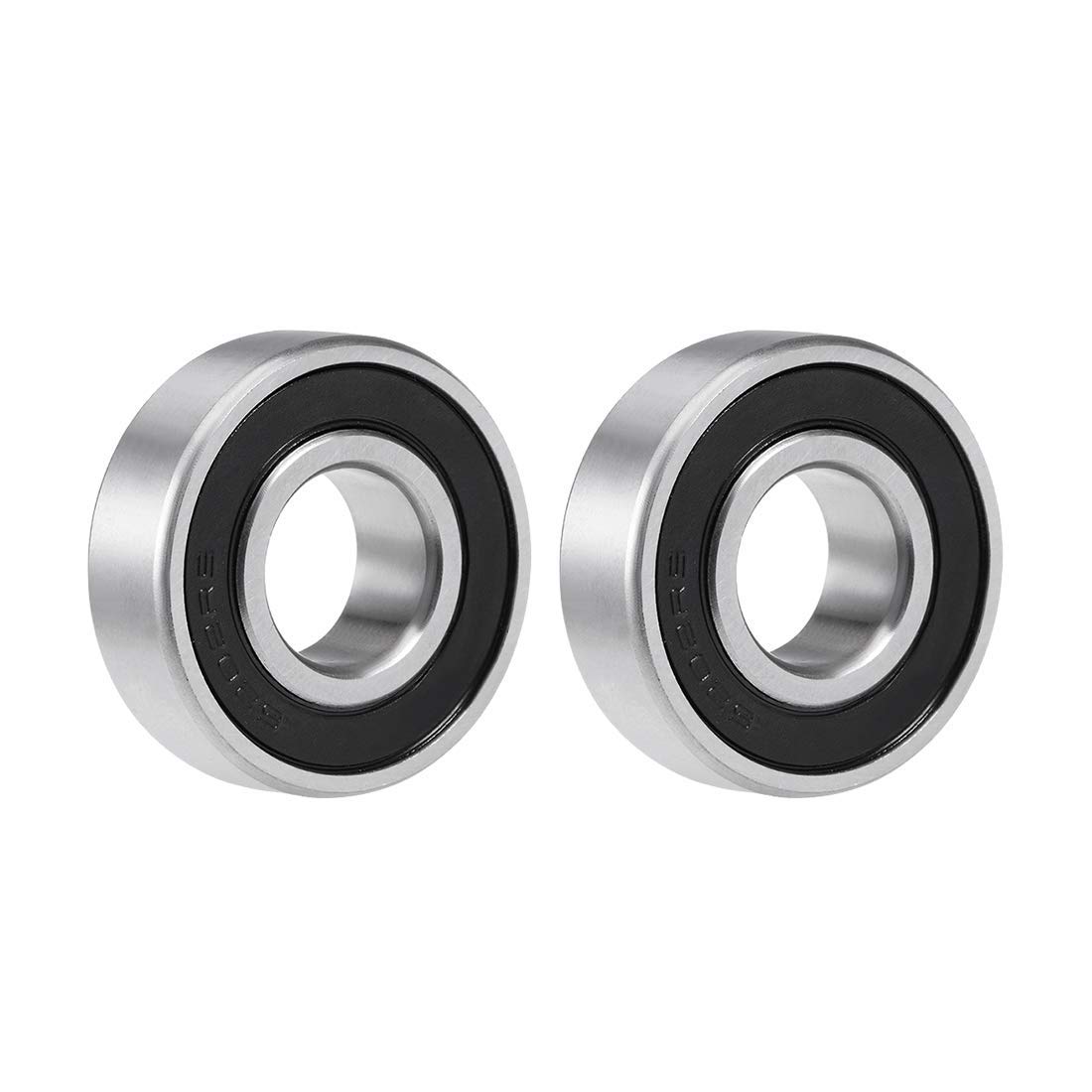 - Satz Mit 2 Doppelseitig Gummigedichteten Rillenkugellagern Aus Stahl 6202-2rs 15x35x11mm