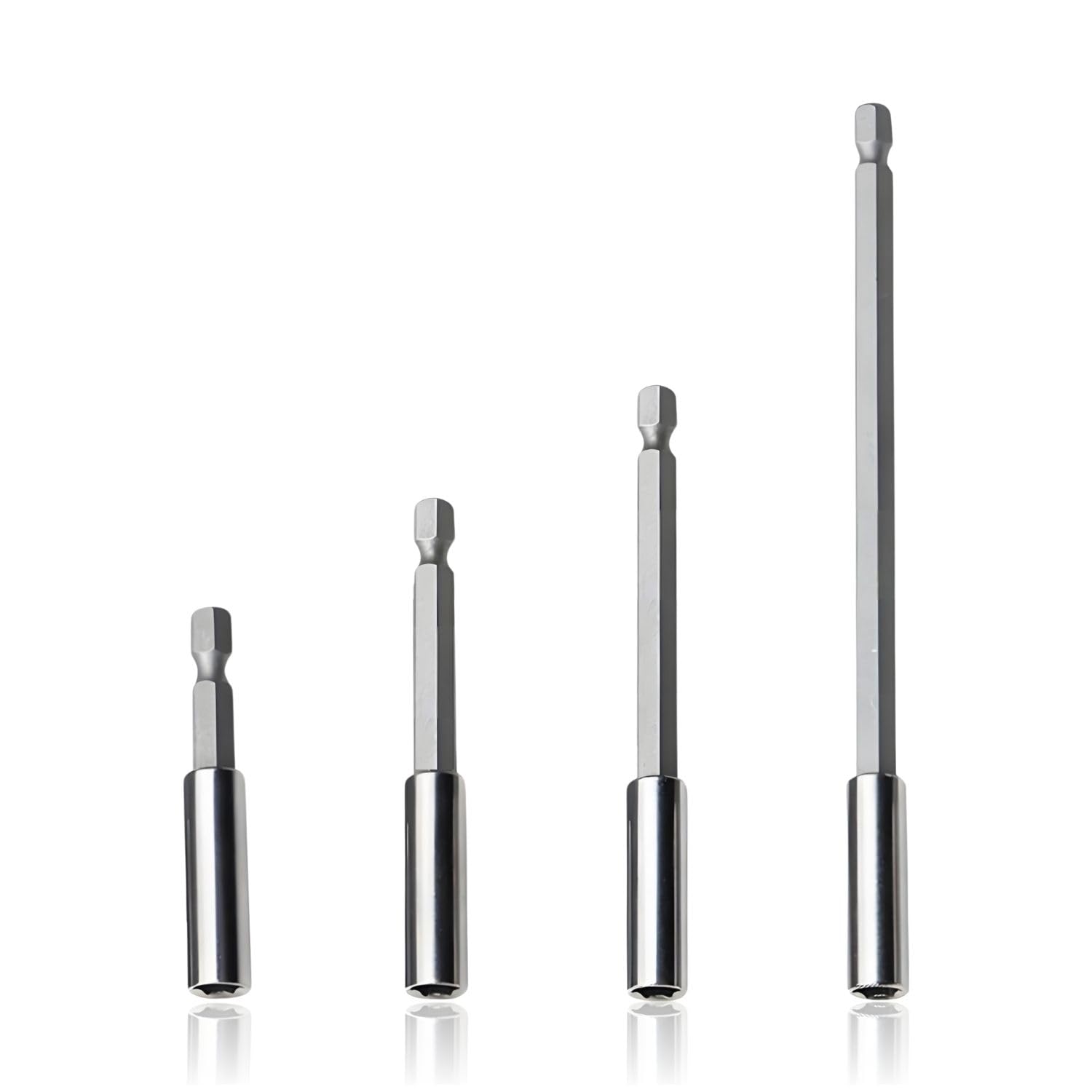 4 Bitverlängerungen (60/75/100/150 Mm) – 1/4" Langer Sechskant-bithalter Mit Rutschfestem Griff Für Schraubendreher/bohrmaschinen