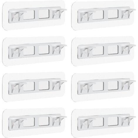 8 Selbstklebende Regalträger, Transparente Regalhalterungen, Durchsichtige Kunststoff-regalträger