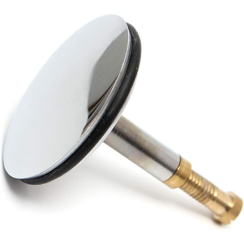 Universeller Badewannenstöpsel Ø 43 Mm – Rostbeständiges, Verchromtes Messing – Höhenverstellbar 50–55 Mm – Verstärkte Dichtung Mit Gummidichtung