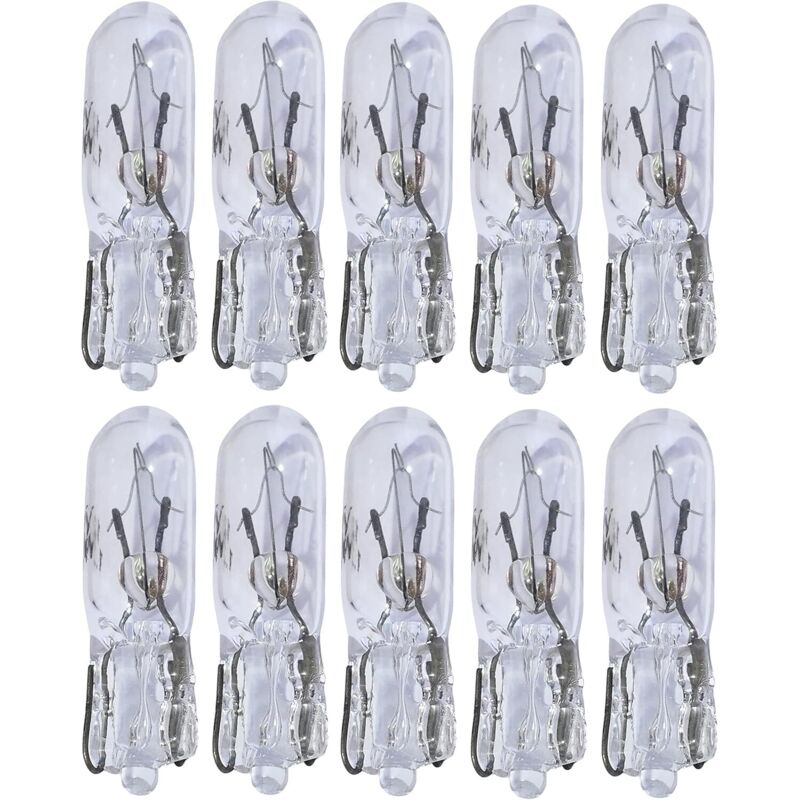 10er-pack T5 12v 1,2w-glühbirnen – Sanftes Armaturenbrettlicht – Einfache Installation – Kompatibel Mit T5-fassungen