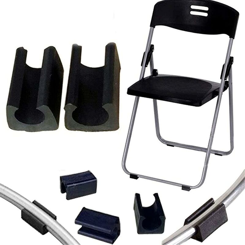Set Mit 32 Silikon-schutzkappen Für Stuhlbeine – 10 Mm Durchmesser – Rutschfest Und Verschleißfest – Schwarz – 32 Stück