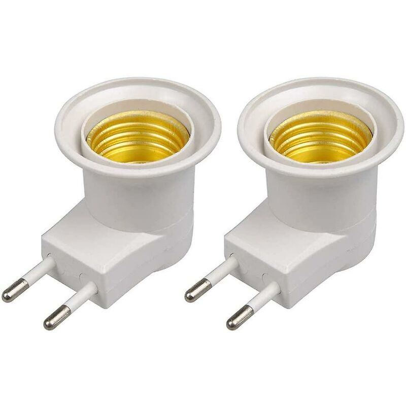 E27 Led-lampenstecker-adapter (eu-typ) Für Lampenfassung Mit Ein-/ausschalter (weiß 2)
