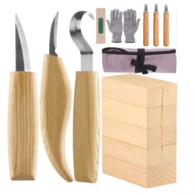 19-teiliges Holzschnitzwerkzeug-set Mit Stechbeiteln, Verbesserte Holzbeitel Für Holzschnitzereien, Schreinerwerkzeuge