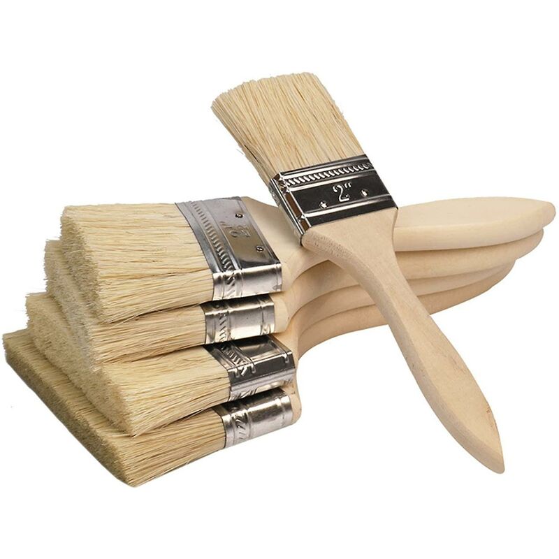 Set Mit 5 Pinseln, 5–15 Cm – Hybrid-synthetikborsten – Für Glatte Oberflächen An Wänden Und Schränken – Für Renovierungsprojekte