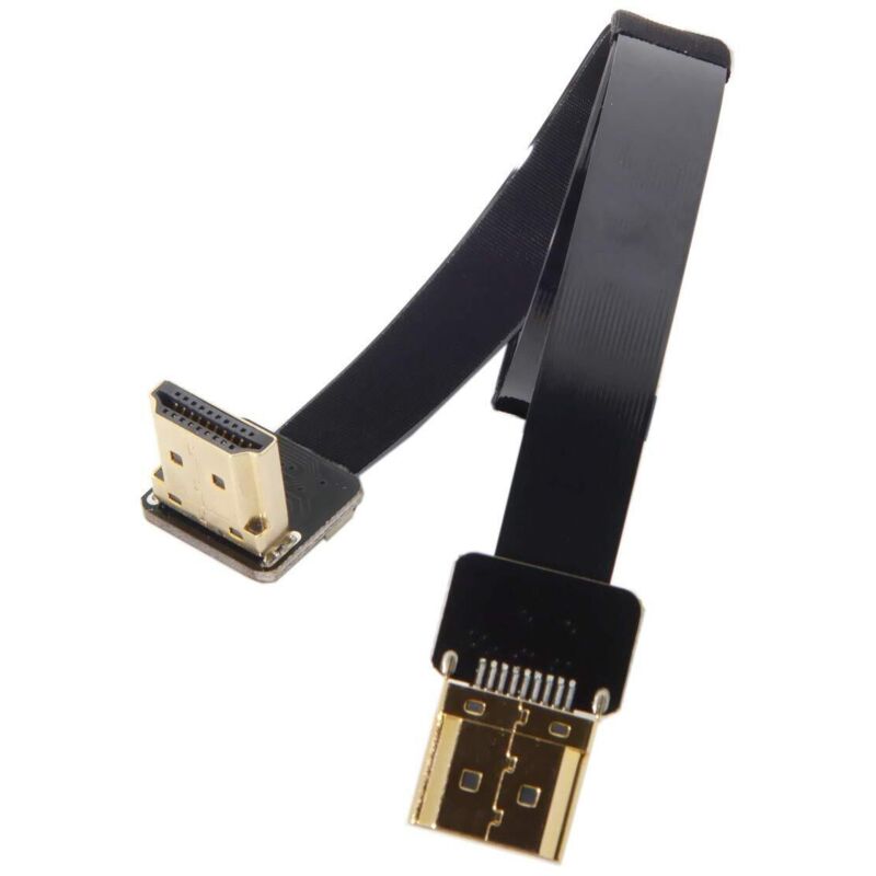 Cyfpv Flaches Hdmi Fpv-stecker Auf 90d Hdmi-stecker Hdtv Fpc-kabel Für Luftbildfotografie Fpv Hdtv Multicopter (50 Cm)