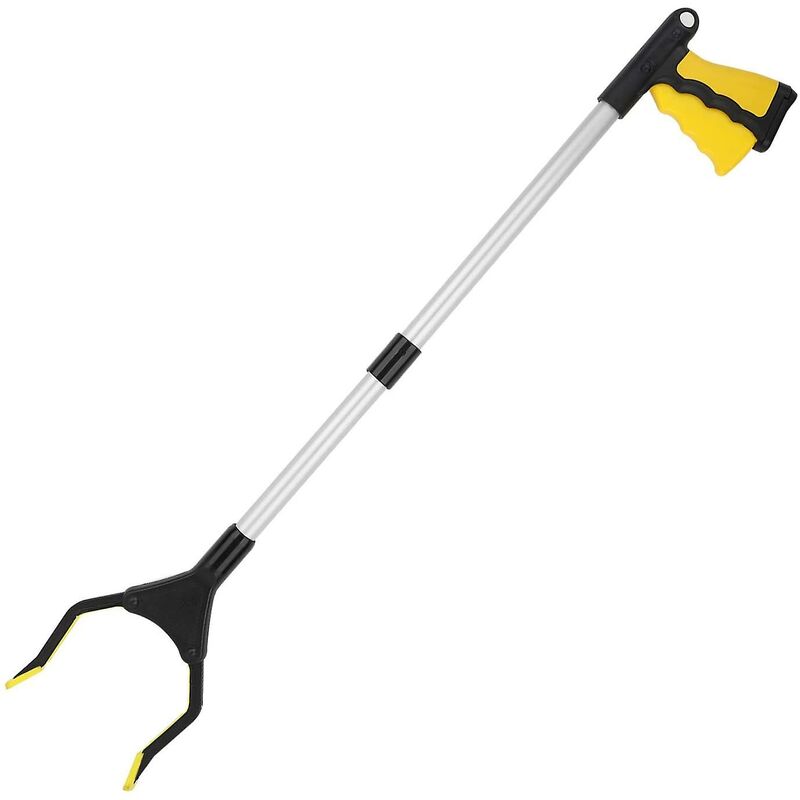 Greifzange, 81 Cm (32 Zoll) Lang, Extra Lang, Leicht Und Praktisch Für Senioren, Zum Greifen Von Mülltonnen Und Aufsammeln Von Abfall – Gelb