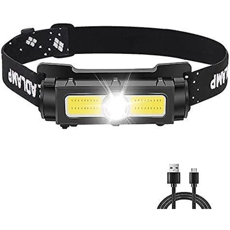 Wiederaufladbare Led-stirnlampe, 1000 Lumen – 7 Leuchtmodi – Abnehmbarer Magnet – Zum Laufen, Campen, Angeln Und Klettern