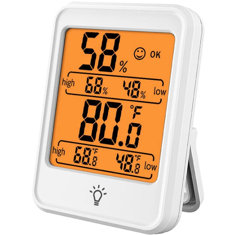 Digitales Innenthermometer Und Hygrometer, Mini-temperatur- Und Hygrometer-monitor Für Angenehme Raumluft In Haus Und Büro, Maximal-/minimalwerte