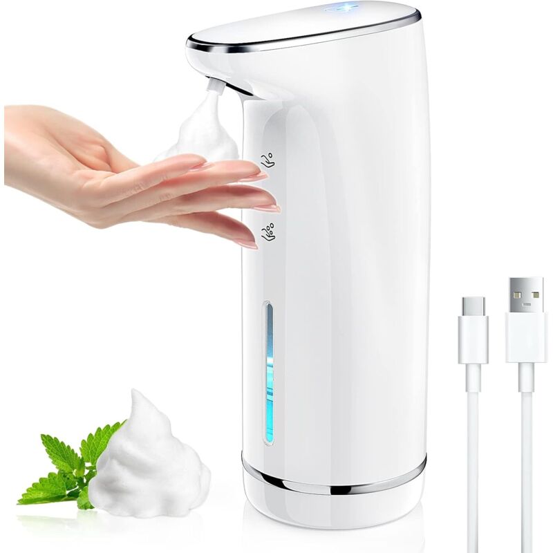 Automatischer Seifenspender, 320 Ml, Ipx5 Wasserdicht, Berührungslos, Usb-aufladbar, Geeignet Für Küche Und Bad