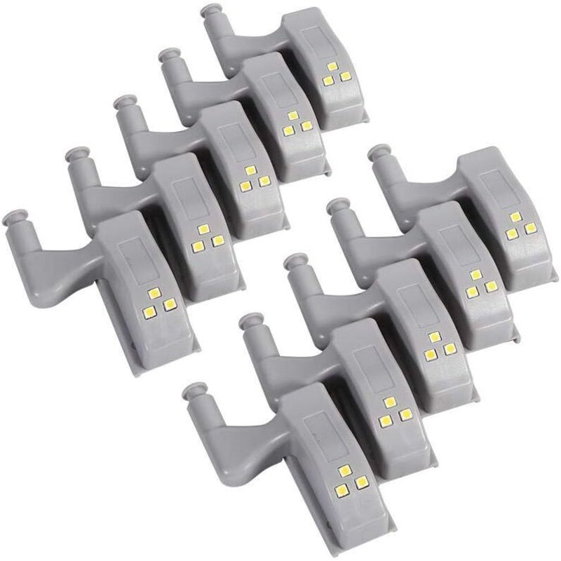 10 Led-scharniersensorleuchten Für Schränke Und Kleiderschränke – Hohe Helligkeit – 12-23v Stromversorgung – Einfache Montage An Scharnieren