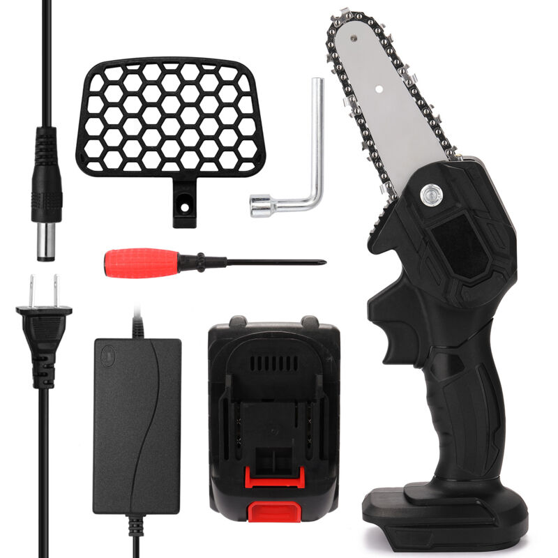 21-v-gartenschere Mit 1 Akku, 10 Cm (4 Zoll) Schneide Für Obstbäume, Schwarz