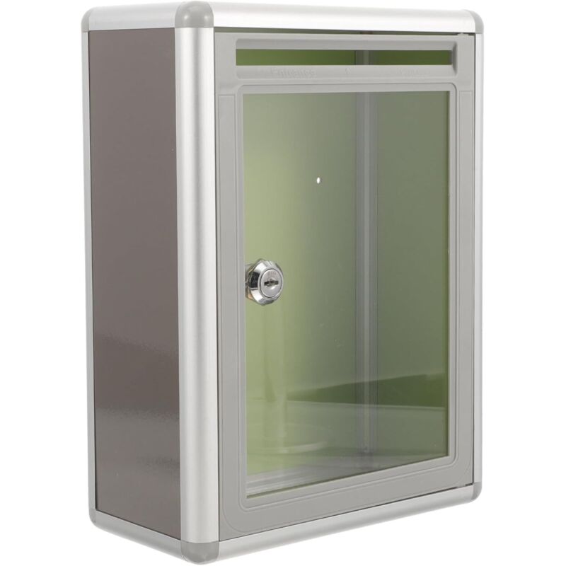 Wandbriefkasten Aus Transparentem Plexiglas – Sicherer Verriegelungsmechanismus – Abmessungen: 21,5 X 11,5 X 28,5 Cm – Einfache Wandmontage