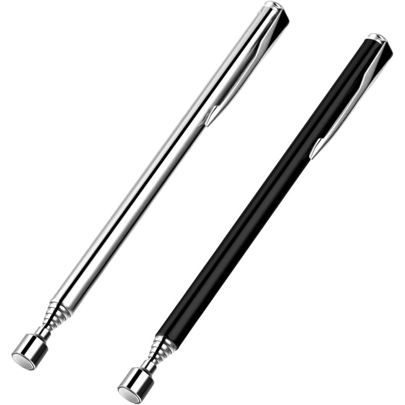 Set Aus 2 Teleskopierbaren Magnetischen Greifwerkzeugen Mit Taschenclip, 0,7 Kg Ausziehbare Magnetische Metallgreifwerkzeuge Zum Aufnehmen Von Bolzen, Schrauben, Muttern Und Stiften