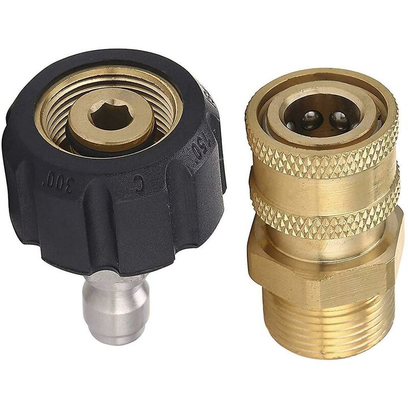 Hochdruckreiniger-adapterset – M22 14 Mm Außengewinde Auf 1/4 Zoll Außengewinde – Schnellanschluss Bis 5000 Psi – Profi-kompatibel