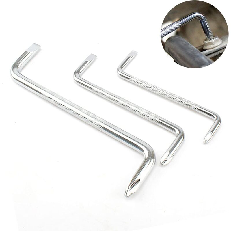 3-teiliges Z-förmiges Schraubendreher-set, Abgewinkelter Schraubendreher, Z-förmiger Schraubendreher, Magnetisches Schlitz-kreuzschlitz-handwerkzeug-set Mit Doppelseitigem Magnetischem Schraubendreher