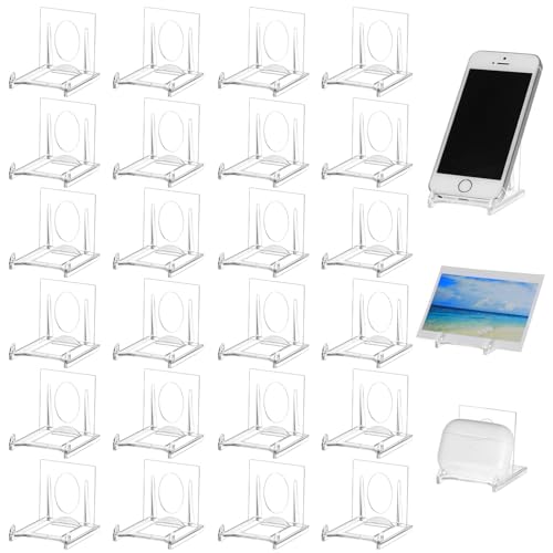 24-teiliges Set Transparenter Kunststoff-präsentationsständer, Multifunktionale Ständer Für Teller, Fotos, Bücher Und Mehr