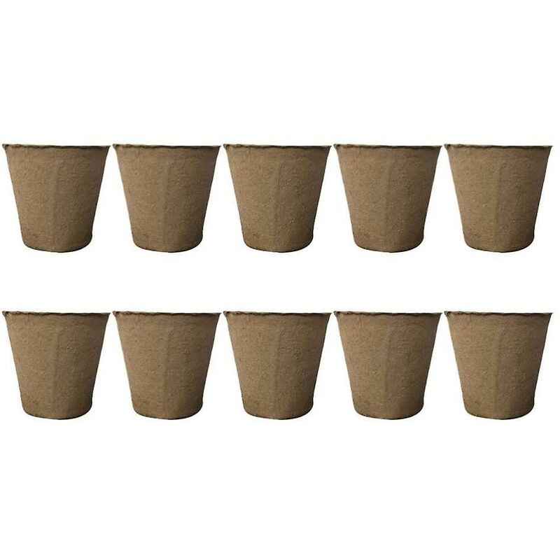 50er-pack Runde Fasertöpfe 6x6cm Anzuchttöpfe Für Setzlinge, Gartensets, Töpfe Für Samen Und Pflanzen