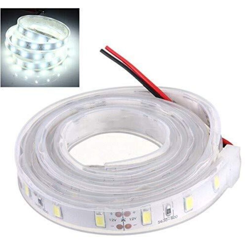 5 M 5630 Smd Led Silikonstreifenleuchte Kaltweiß 12 V