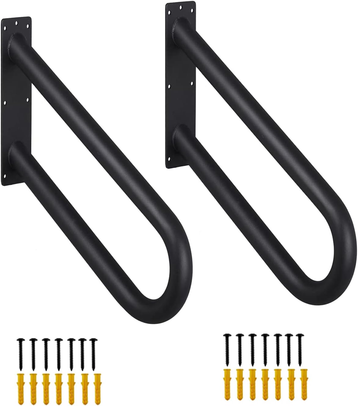 Set Aus 2 Wandmontierten Handläufen Für Außentreppen, Stabile U-förmige Treppengeländer, Für Den Innen- Und Außenbereich