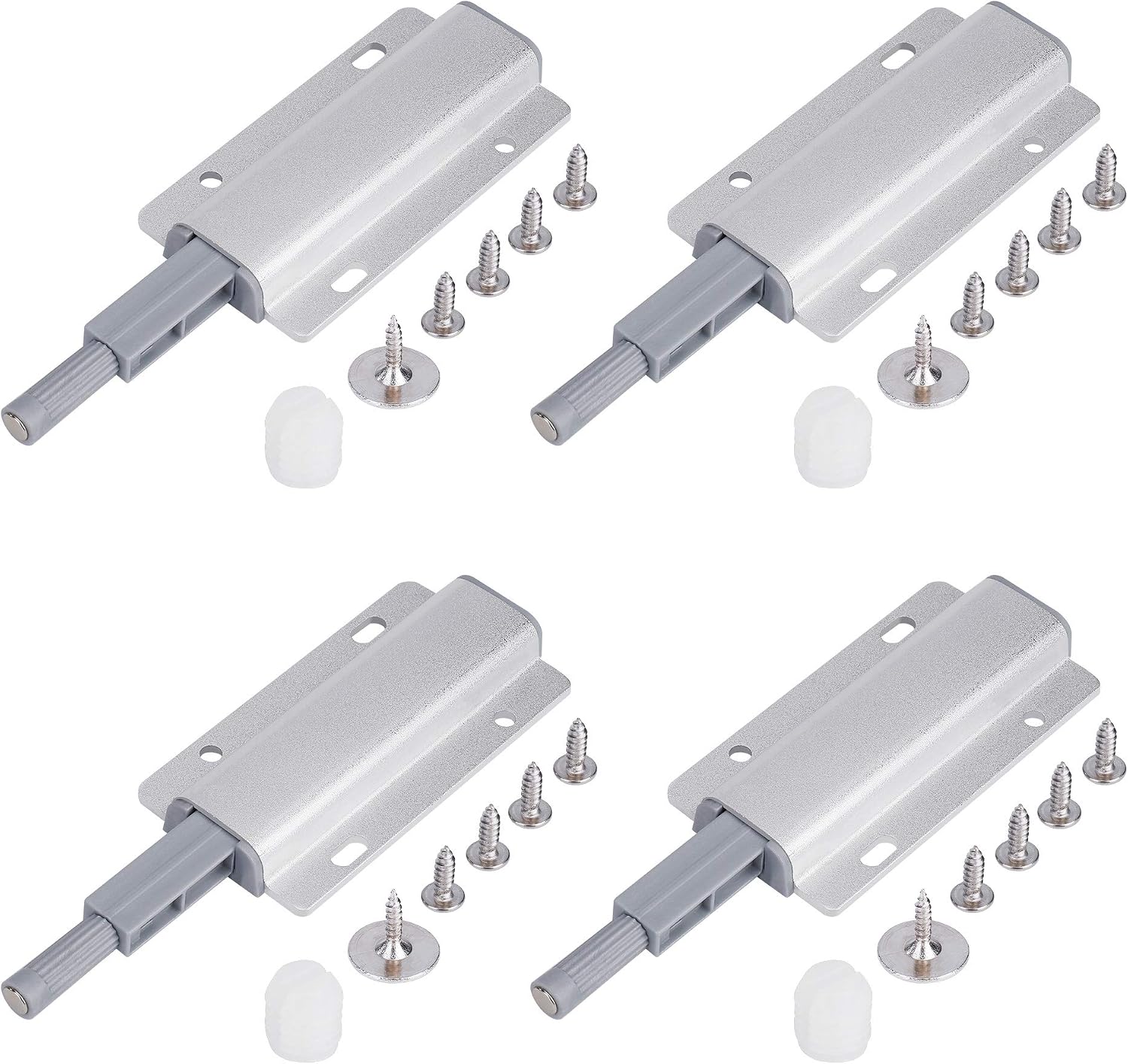 Magnetischer Push-to-open-schranktürverschluss, Dämpferpuffer Für Schrank- Und Schubladenschließsysteme, 4 Stück