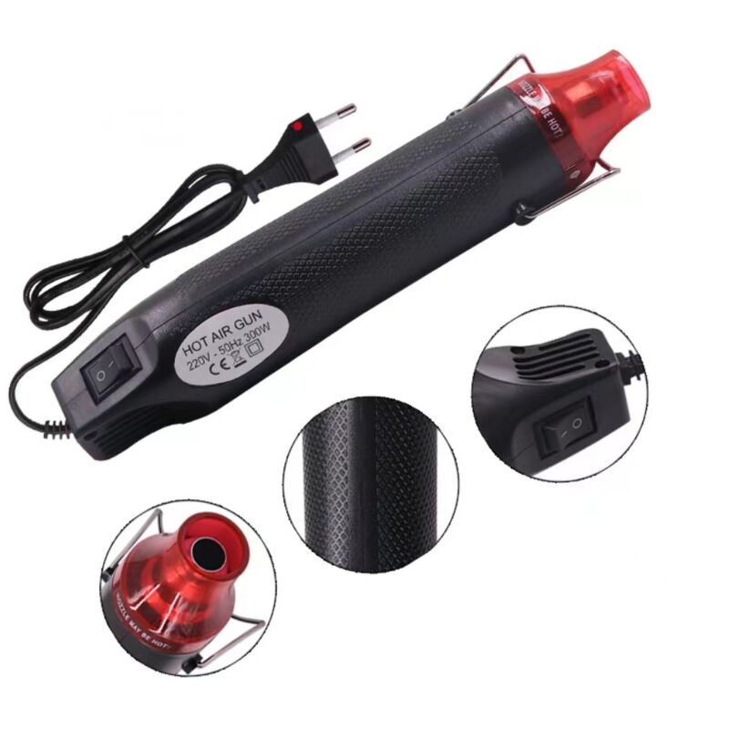 Mini-heißluftpistole (300 W), Tragbare Heißluftpistole, Diy-heißluftpistole Zum Trocknen Von Farbe, Stempeln Und Ton