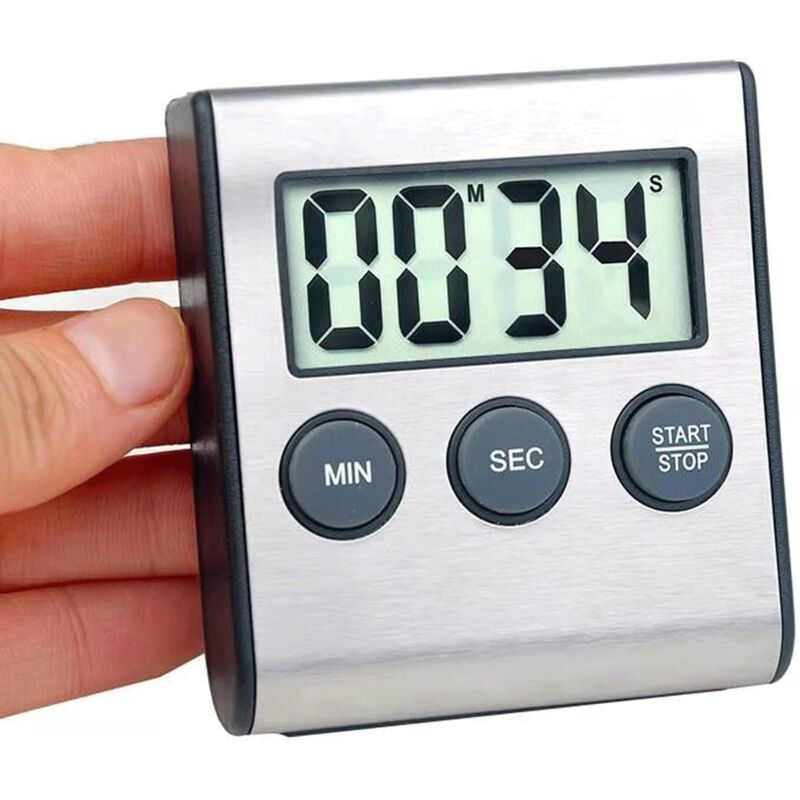 Digitaler Küchentimer, Magnetischer Küchentimer, Lauter Alarm Mit Großen Ziffern, Magnetischer Countdown-timer, Ideal Für Schüler, Zum Kochen Und Backen