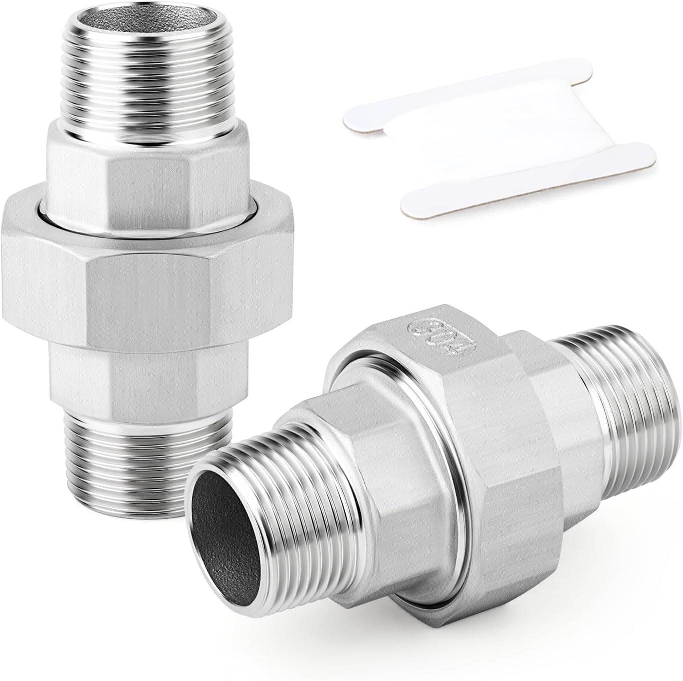 2-teiliges 1/2"-bsp-außengewinde-rohrverschraubungssystem Aus Edelstahl 304, Verschraubung, Gewindeadapter Für Wasser/öl/gas