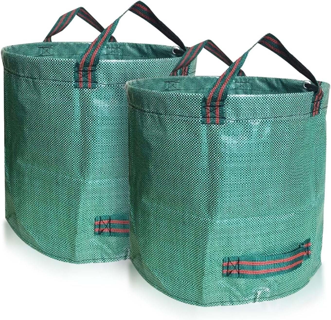 Set Mit 2 X 500-liter-gartensäcken, Robuste Gartenabfallsäcke, Stabile Und Faltbare Pp-abfallsäcke, Uv-beständig (set Mit 2 X 500 Liter, Grün)