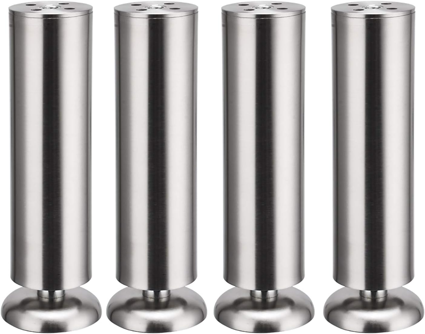 4 Stück 250 Mm Edelstahl Diy Möbelbeine Moderne Möbelfüße Sofa Tisch Schrankbeine Mit Gummischutz
