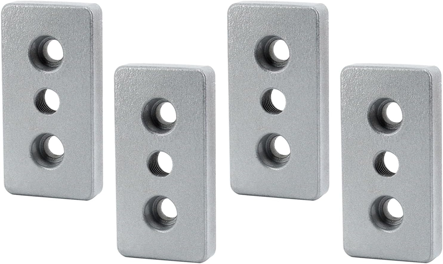 Satz Mit 6 Flachen, Geraden Verbindern Aus Aluminiumlegierung Der Serie 4080, M12, Für Europäische Standard-aluminiumprofile