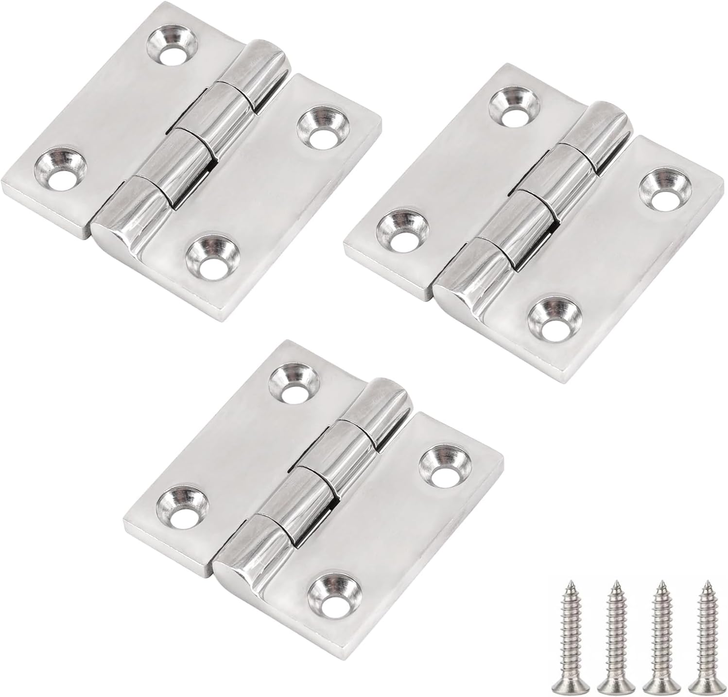 Hochleistungs-deckscharnier Aus Seewasserbeständigem Edelstahl 316, 50 X 50 Mm, Für Boote Hochglanzpolierte Türscharniere Für Schränke, Fenster Und Yachten Inklusive Schrauben.