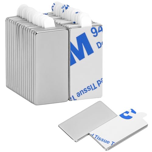 30 Selbstklebende Magnete, 20 X 10 X 1 Mm, Für Büro, Küche, Schule Und Heimwerkerprojekte