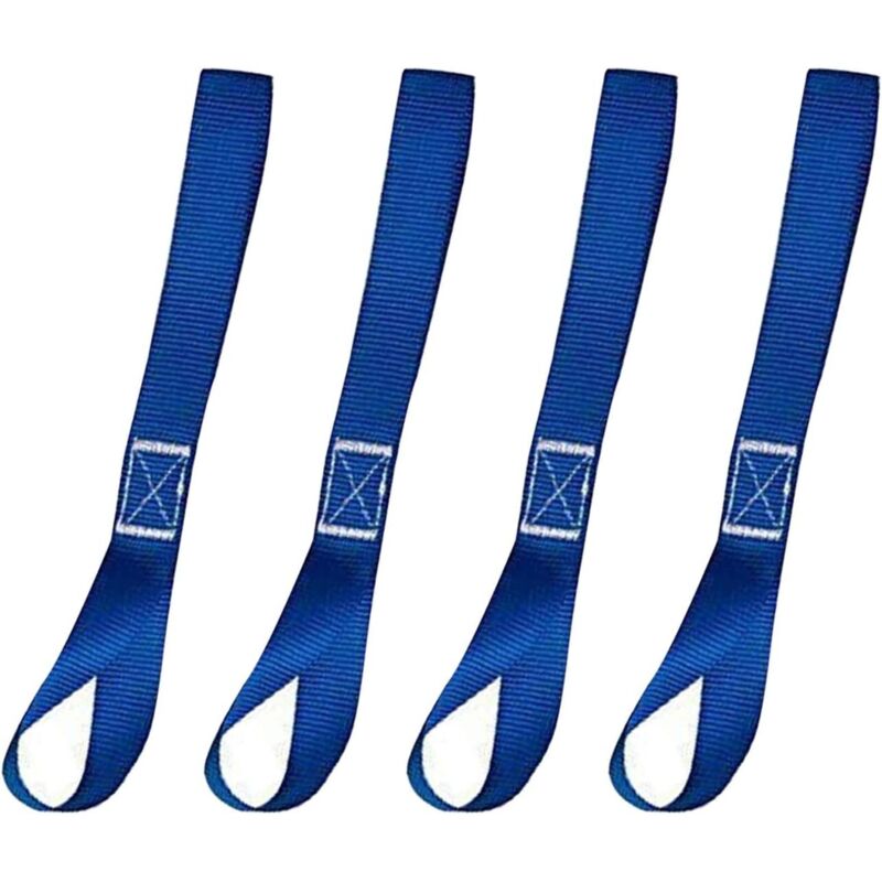 Verstellbarer Spanngurt 29,5 Cm – Set Mit 4 Blauen Gurten – Maximale Traglast 200 Kg – Für Motorrad, Anhänger, Gepäck