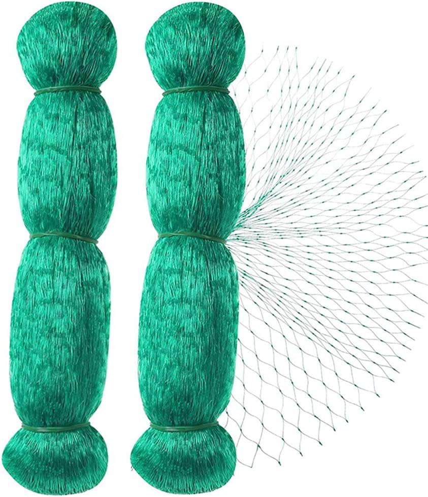 2 Stück Vogelschutznetz 10 M X 4 M Gartennetz Obstbaumnetz Teichnetz Für Pflanzen Schutznetz Feinmaschig Grün