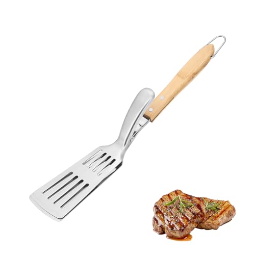 Schaufelclip Aus Edelstahl 304, 2-in-1-spatel, Pizzaclip, Spatelclip, Doppelseitiger Schaufelclip, Geeignet Für Grillabende Im Freien, Camping Und Anderes Kochzubehör (typ A)