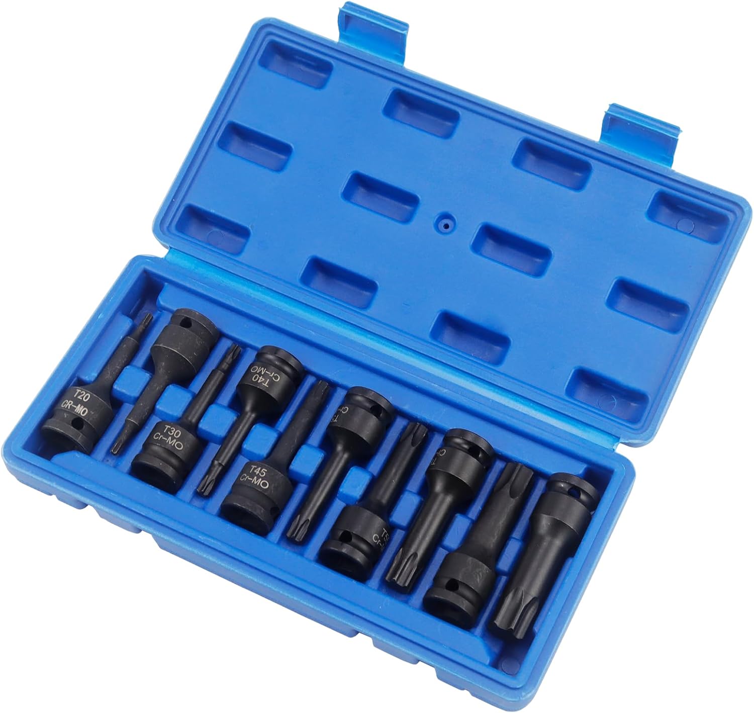 Set Mit 10 1/2"-schlagschrauberbits - T20 - T80 - Für Drehmomentschlüssel, Bohrmaschinen, Ratschenschlüssel Usw. (10 Stück T20-t80)