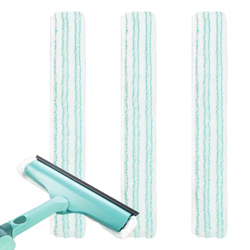 3-teiliges Mikrofaser-ersatzbezugset Für Leifheit Scheibenwischerblätter, Ersatzbezug Für Leifheit Fenster- Und Rahmenreiniger (groß), Fensterreinigungsbezug Für Leifheit Fensterwischer