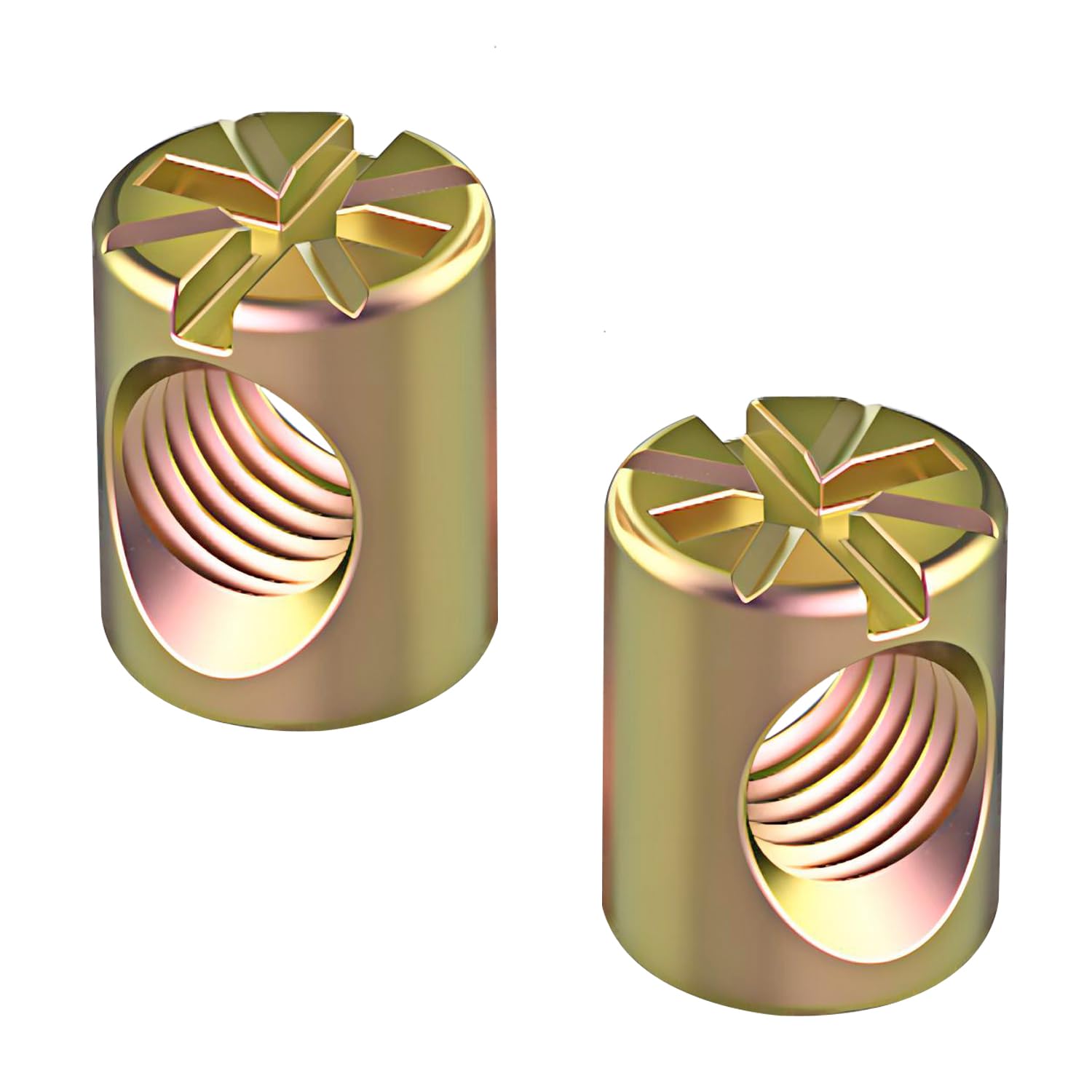 20 Stück M6 X 10 Mm Kreuzmuttern, Zylindrische Kreuzbolzenmuttern, Für Möbel, Stühle, Betten