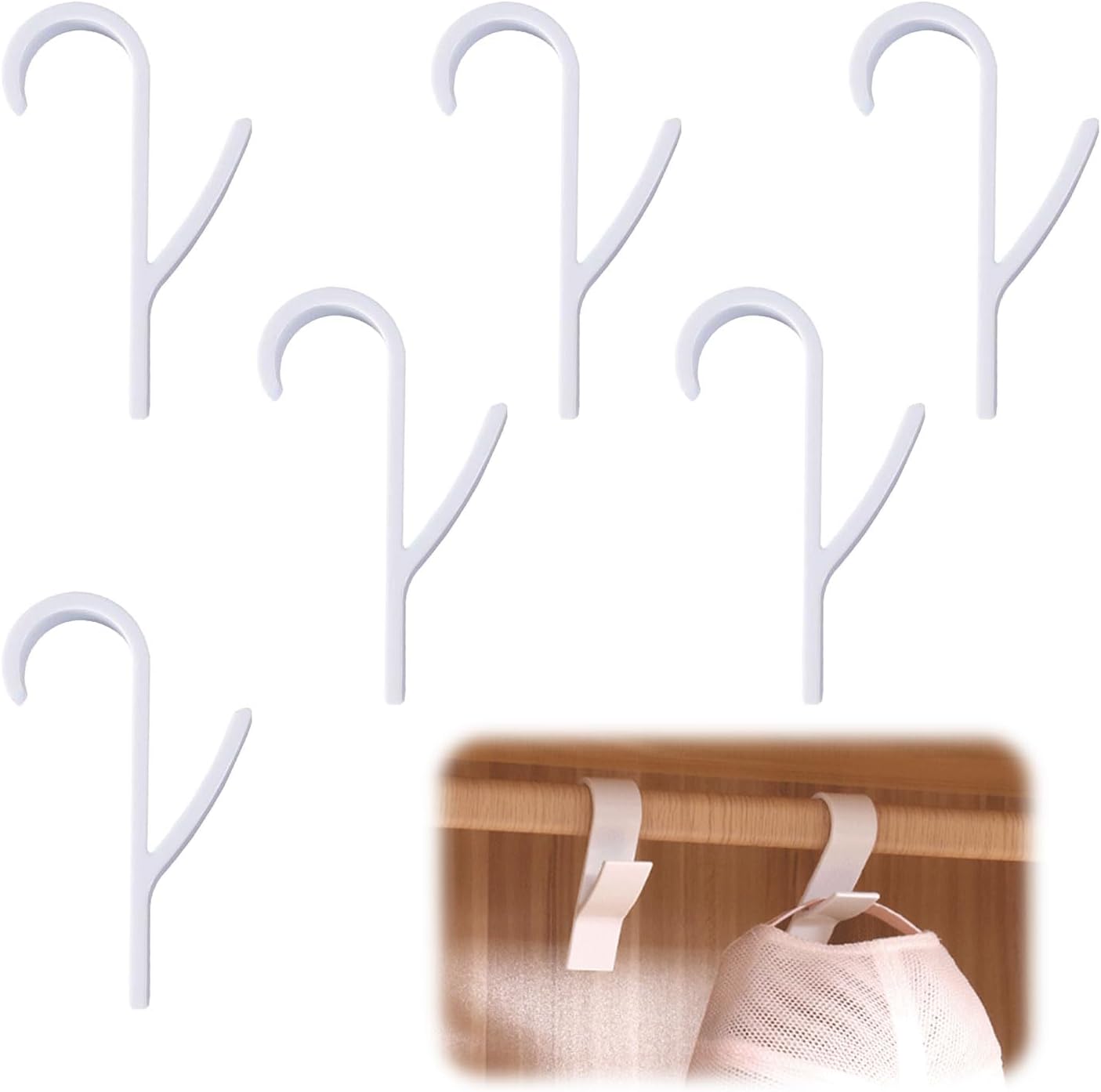 Set Mit 6 Heizkörperhaken, Abnehmbare Kunststoffhaken, Für Badezimmer Und Küche