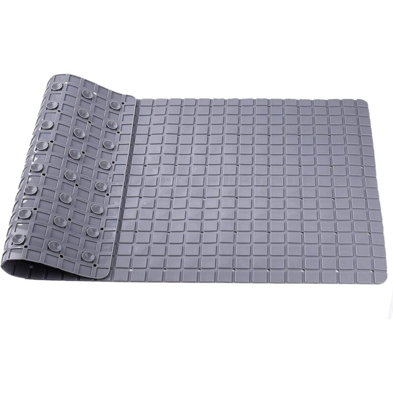 Rutschfeste Duschmatte, Sicherheits-duschgriff Für Hotel- Und Spa-bäder, 40 X 70 Cm Pvc-badematte Mit Anti-schimmel-beschichtung, Abflusslöchern Und Kindersicheren Saugnäpfen