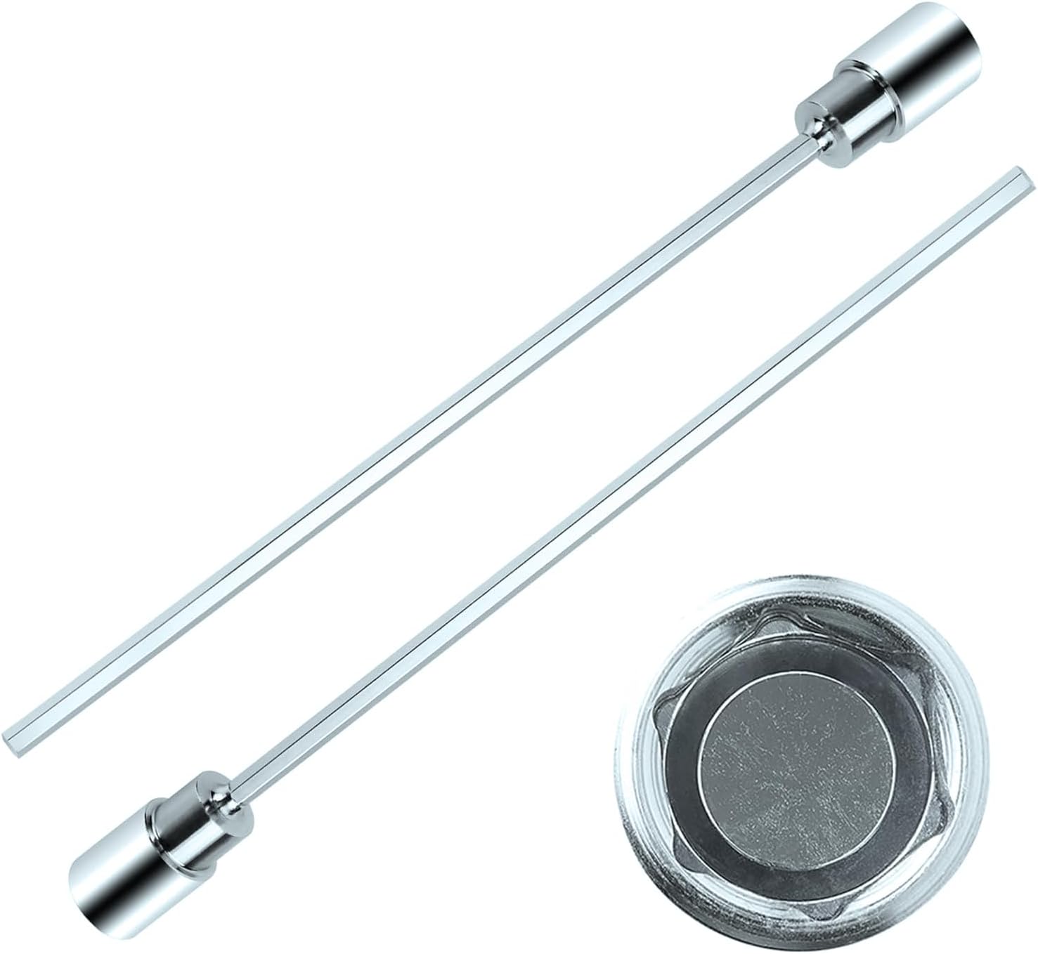 2-teilige Schraubendreherverlängerung, Verlängerungskurbel Mit 19-mm-mutteradapter Zum Lösen Von Halterungen, 30 Cm Lang, Verlängerungskurbel Für Kurbelhalterungen