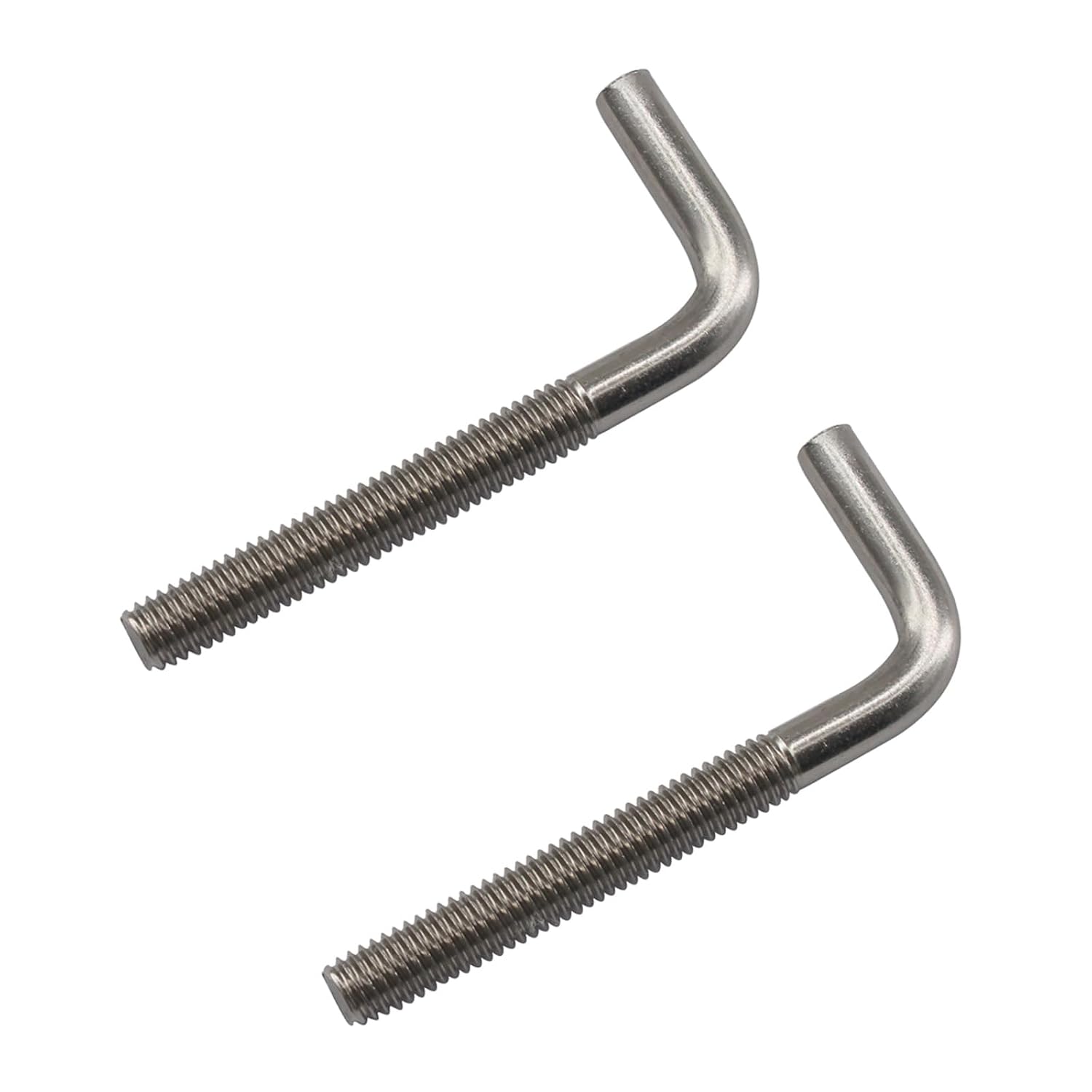 (2er-pack) M12x200 Mm L-förmige Ankerbolzen Aus Edelstahl 304 Mit Langen, Quadratischen, Rechtwinkligen Enden