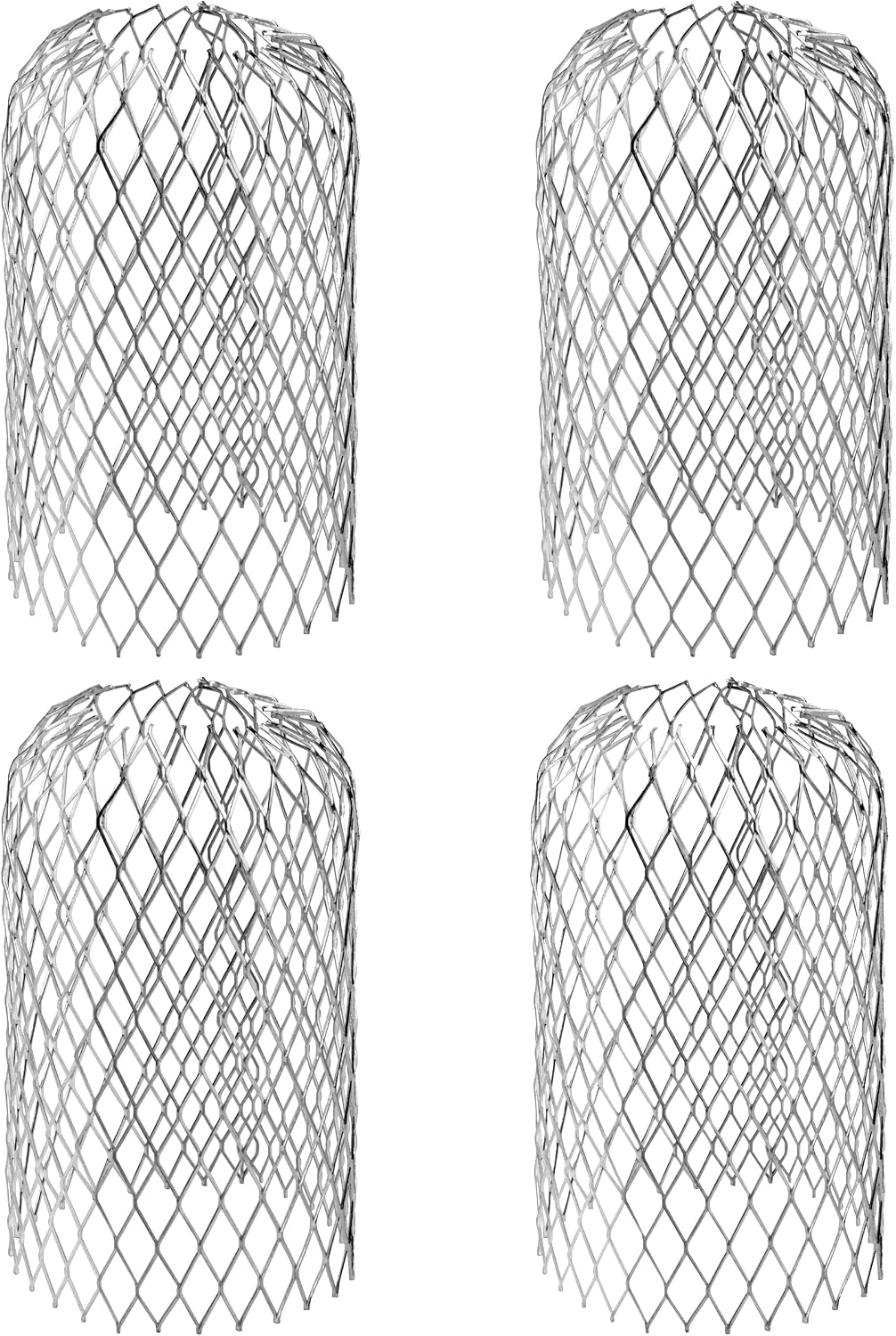 Aluminium-dachrinnenfilter, Ausziehbare Dachrinnenabdeckungen Zum Filtern Von Laub, Ästen, Moos Und Schlamm, Durchmesser 4-10 Cm, 4 Stück