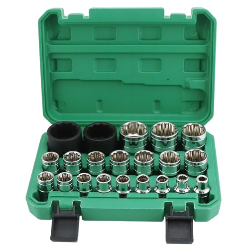 21-teiliger Steckschlüsselsatz, 8-36 Mm Steckschlüssel, 1/2"-vielzahn-steckschlüssel, 12-kant-steckschlüssel