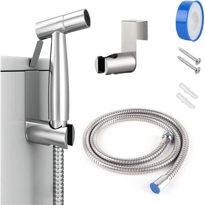 Toilettenbrause, Edelstahl-bidet-brauseset, Einstellbarer Wasserdruck Für Die Toilettenreinigung