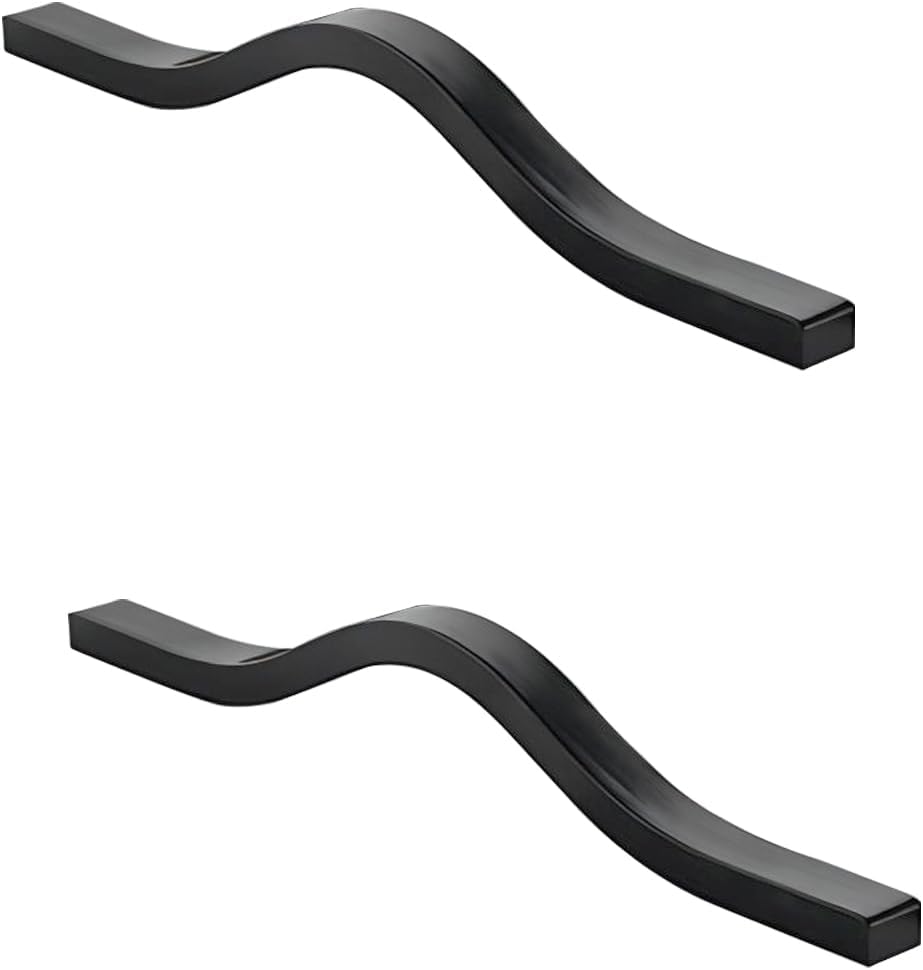 2 Stück Küchenschrankgriffe, Schwarze Küchentürgriffe, 160 Mm Lochabstand, Schubladengriffe Für Küche Und Bad
