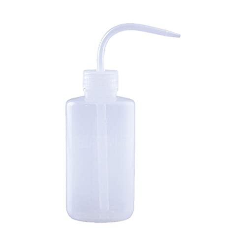 Sicherheitsflasche Aus Kunststoff, Schmale Öffnung, Langer Schlauch, Tropfflasche, Für Tätowierungen, Wimpernreinigung, Waschen, Laborreinigung, 250 Ml
